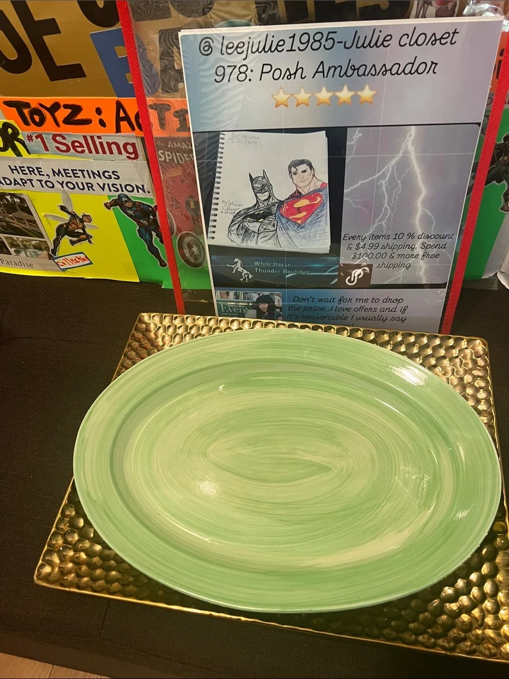 Everyday GIBSON dinnerware hand painted